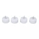 LED-lys - Telys, inkl. batteridrevet, str 3,8 cm, 4 stk