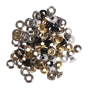 Eyelets - Metalliske farger, 3 mm ø, 50 stk