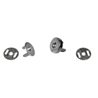 Magnetlåser, sølvfarget metall, 2/Pkg