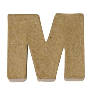 Pappmache - Mini alfabet, M, str 4x1.5 cm