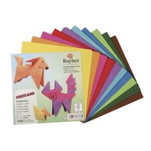 Rayher: Origami folding papers, 10x10 cm, 80g/m2