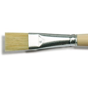 HOBBY LINE Flatpensel nr 20, skaft 14 cm, 1 stk