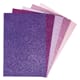 Mosegummi - Glitter ark, selvklebende, 15x22x0.2cm, 5 stk
