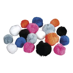 Garn pompons - Sporty, 3.8-5 cm, 18/Pkg