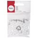 Pompons Hvit - 7 mm, 70 stk