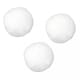 Pompons Hvit, str 25 mm, 35 stk