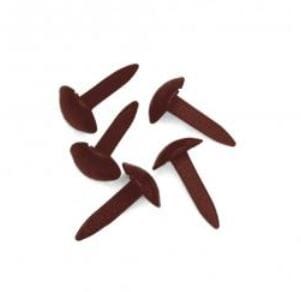 Rayher: Brads Mini - Dark Brown, ø 4mm 75stk