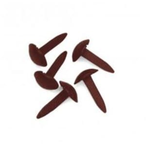 Rayher: Brads Mini - Dark Brown, ø 4mm 75stk