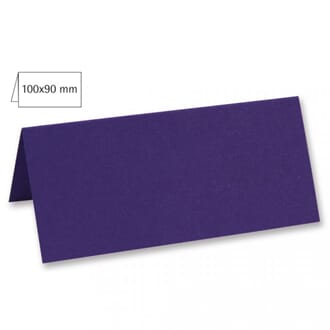 Doble bordkort 45x100 mm - Violet, 5 stk