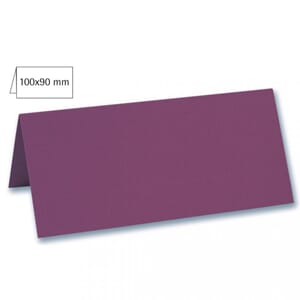Doble bordkort 45x100 mm - Purple, 5 stk