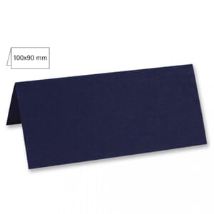 Doble bordkort 45x100 mm - Midnight blue, 5 stk