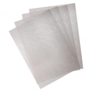 Vellum papir A4 - Sølv shimmer, 100 g, pakke med 5 stk