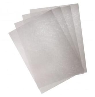 Vellum papir A4 - Sølv shimmer, 100 g, pakke med 5 stk