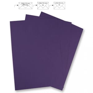 Brevpapir A4 - Violett, 5 stk