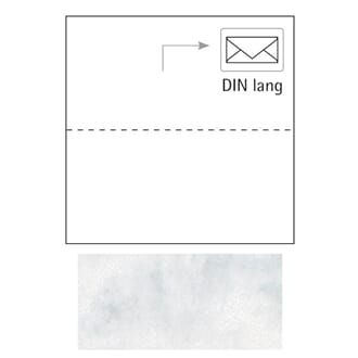 Card A6, double height, 210x148 mm, white, marble, 200g, ba