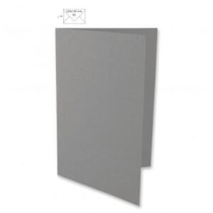 Kort - Dark grey, str 297x210mm, 220g/m2, 5 stk