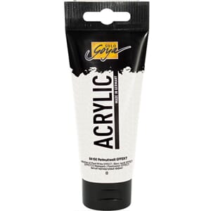 SOLO GOYA Akrylmaling effekt - Mother of Pearl White, 100ml