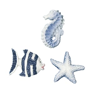Maritim dekor - Sjødyr, 2 cm, 9/Pkg
