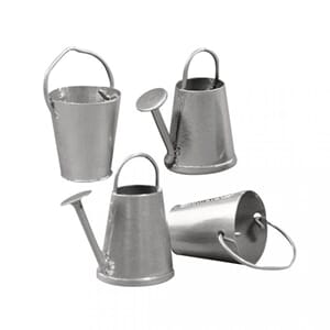 Minatyr - Vannkanne og bøtte, str 2-3 cm, 4/Pkg