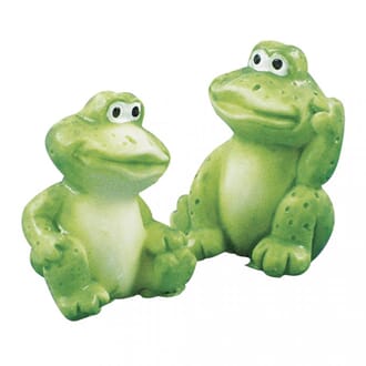 Polyresin - Frosk, str 3 cm, 2 stk