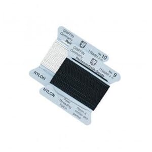 Perletråd i nylon Nr. 3 0,5 mm - Sort