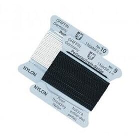 Perletråd i nylon Nr. 6 0,7 mm - Sort