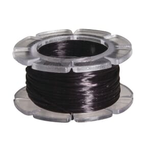 Gummistrikk 0,8mm - Black, 5m