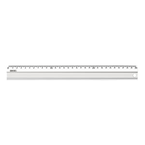 Aluminium ruler, length 30 cm, 1 stk