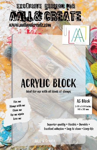 AALL and Create - Border Acrylic Block, A5