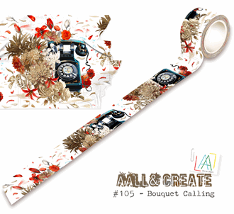 Aall and Create - Bouquet Calling Washi Tape 25mm 10m