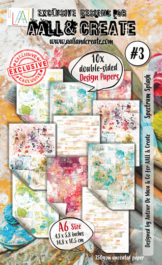 Aall and Create - Spectrum Splash A6 Design Paper