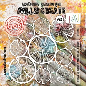 Aall and Create - Wood Pile Stencil, str 6x6 inch