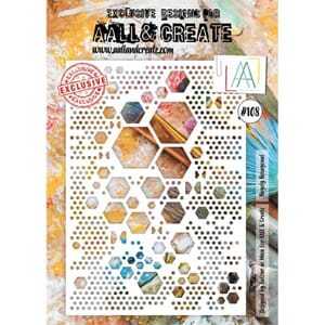 Aall and Create - Hugely Hexagonal Stencil, str A4