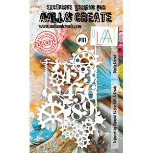 Aall and Create - Digits Geared Stencil, str A6