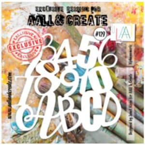 Aall and Create - Alphanumeric Stencil, str 6x6 inch