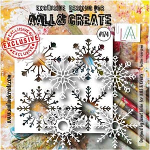 Aall and Create - Festive Foursome Stencil, str 6x6 inch