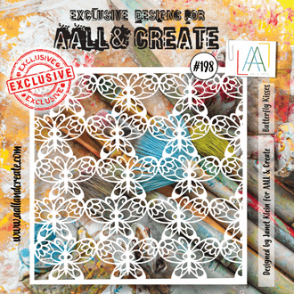 Aall and Create - Butterfly Kisses Stencil, str 6x6 inch