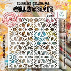 Aall and Create - Swinging Sixties Stencil, str 6x6 inch