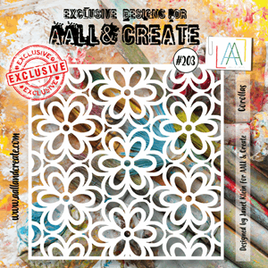 Aall and Create - Corollas Stencil, str 6x6 inch