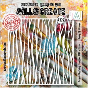 Aall and Create - Reeds Of Wonder Stencil, str 6x6 inch