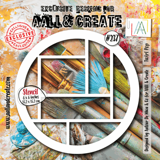 Aall and Create - Twirl Pop Stencil, str 6x6 inch