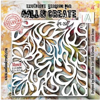 Aall and Create - Lava Lamp 6x6 inch Stencil