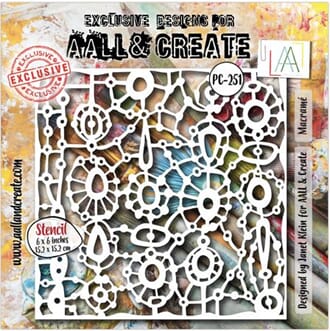 Aall and Create - Macrame 6x6 inch Stencil