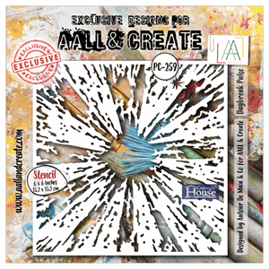 Aall and Create - Solar Pulse 6x6 Inch Stencil Daybreak Puls