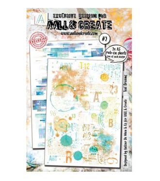 Aall and Create - Teal Dreams Rub-Ons A5