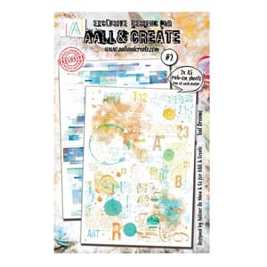 Aall and Create - Teal Dreams Rub-Ons A5