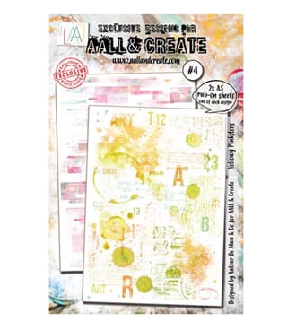 Aall and Create - Yellowy Pinksters Rub-Ons A5