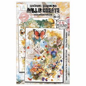 Aall and Create - Radiant Florals A5 Rub-Ons Citrus Kissed M