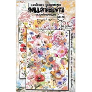 Aall and Create - Radiant Florals A5 Rub-Ons Dancing Poppies