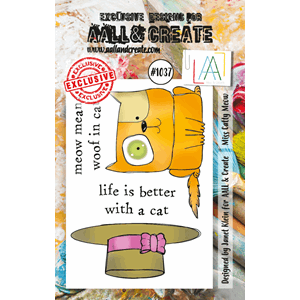 AALL and Create - Miss Catty Meow Stamp Set, str A7